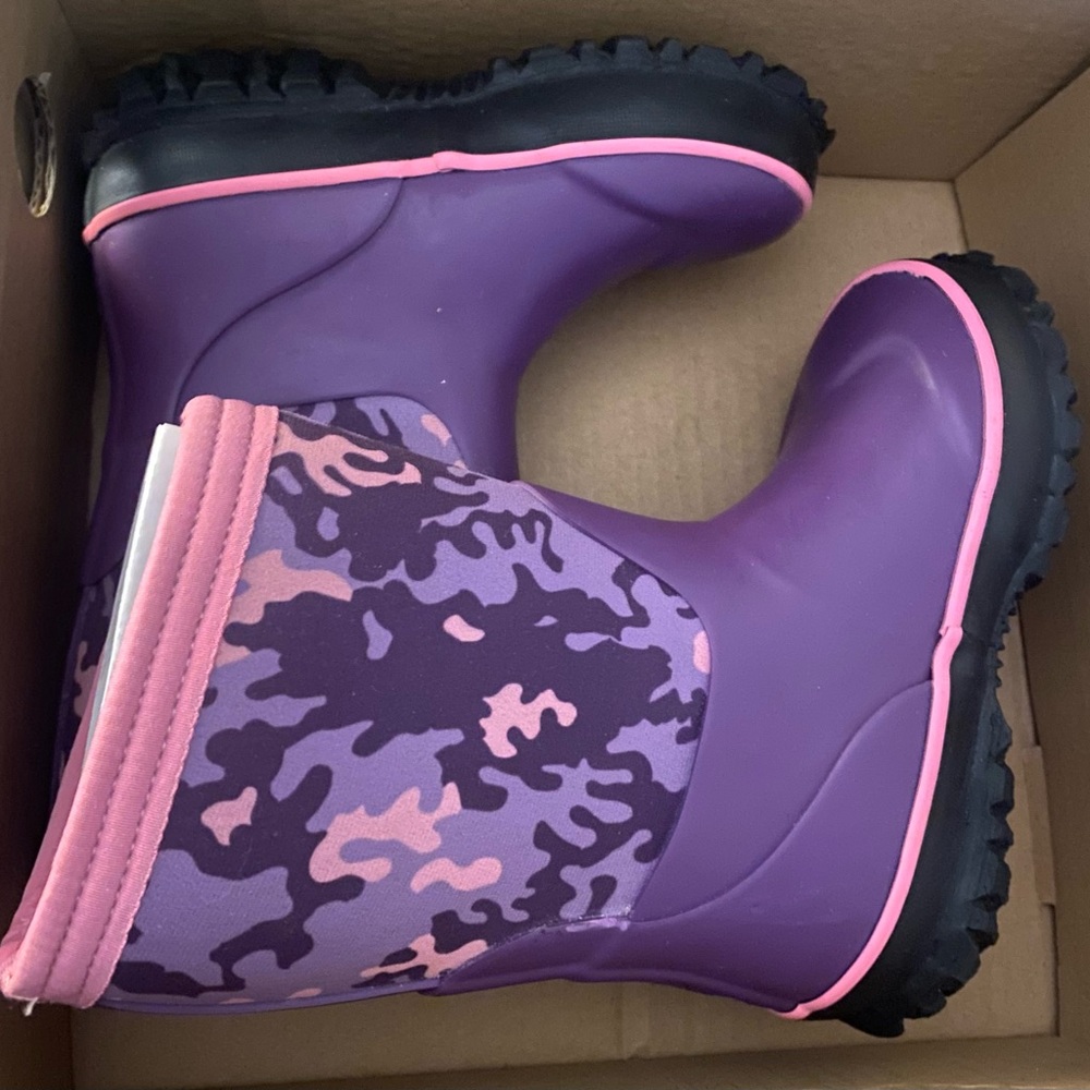 Bogs Kids' Purple Multi Rain Boots